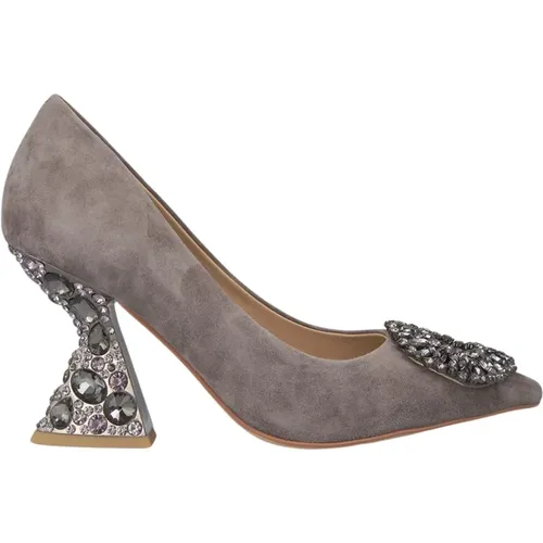 Embellished Heeled Shoe , female, Sizes: 6 UK, 7 UK, 8 UK, 5 UK, 4 UK, 2 UK, 3 UK - Alma en Pena - Modalova