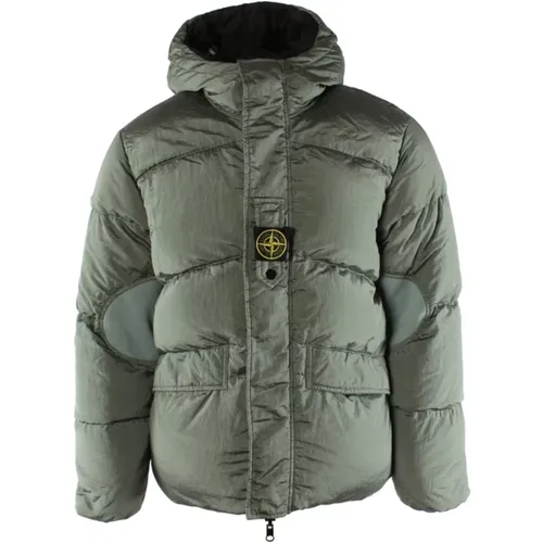 Reversible /Black Jacket , male, Sizes: S, M - Stone Island - Modalova