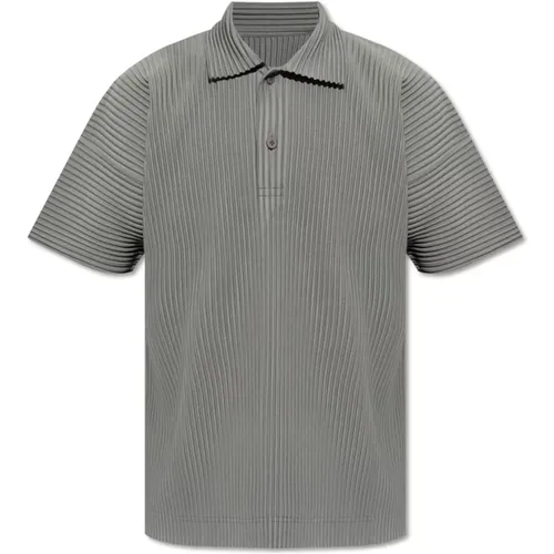 Pleated Polo , male, Sizes: XL, L - Issey Miyake - Modalova