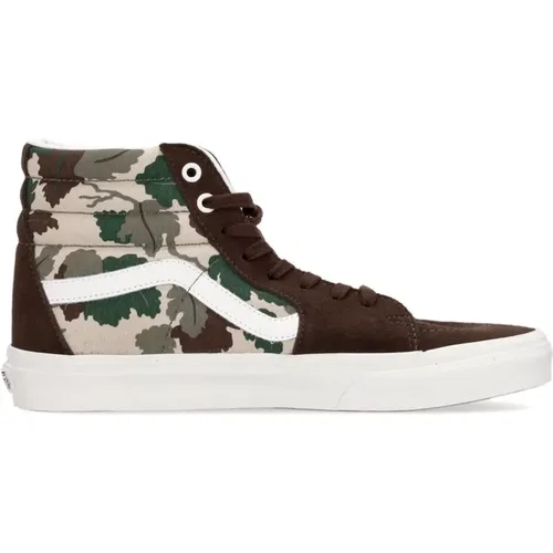 Camo High-Top Lace-Up Sneaker , male, Sizes: 7 UK, 8 1/2 UK, 11 UK, 9 UK, 8 UK, 12 UK, 10 UK, 6 UK - Vans - Modalova