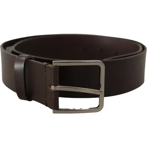 Elegant Dark Leather Belt , male, Sizes: ONE SIZE - Dolce & Gabbana - Modalova