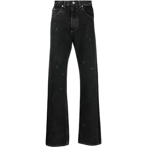 Schwarze Straight Jeans mit 5 Taschen - Maison Margiela - Modalova