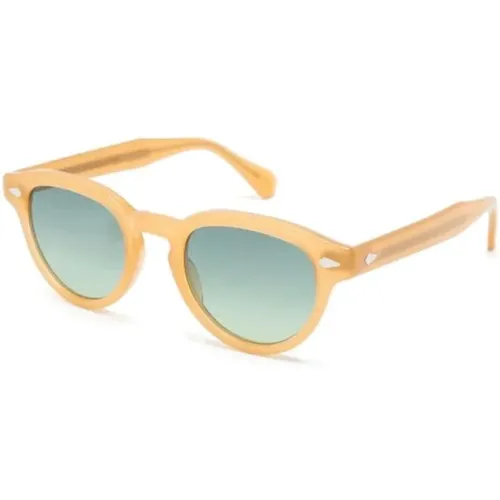 Goldenrod Forest Wood Sunglasses , male, Sizes: 46 MM - Moscot - Modalova