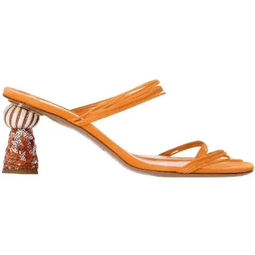 Pre-owned Suede sandals , female, Sizes: 8 UK - Jacquemus Pre-owned - Modalova