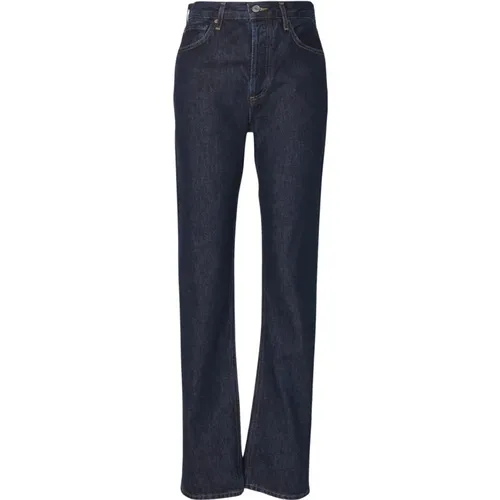 Vintage High-Waist Straight-Leg Jeans , Damen, Größe: W27 - Agolde - Modalova