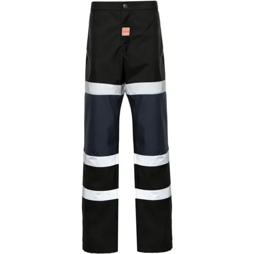 Reflective Panelled Trousers in Navy/Black , male, Sizes: L - Martine Rose - Modalova