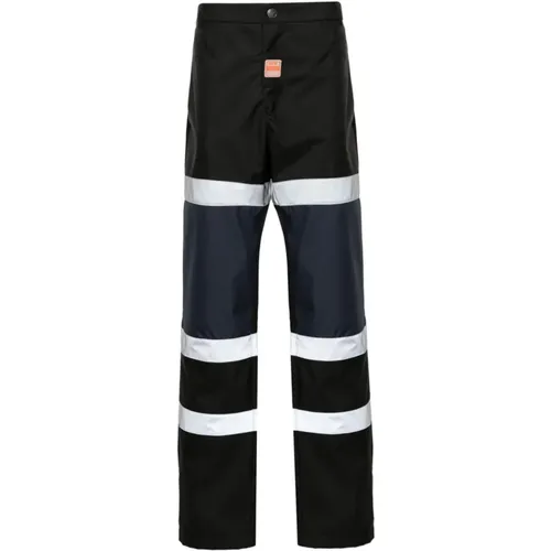 Reflective Panelled Trousers in Navy/Black , male, Sizes: M, L - Martine Rose - Modalova