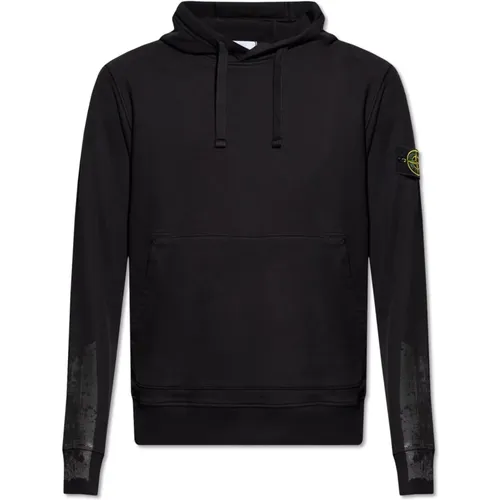 Hoodie with logo , male, Sizes: S - Stone Island - Modalova