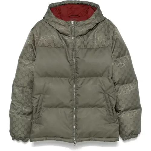 Canvas Steppjacke mit Daunenfüllung - Gucci - Modalova