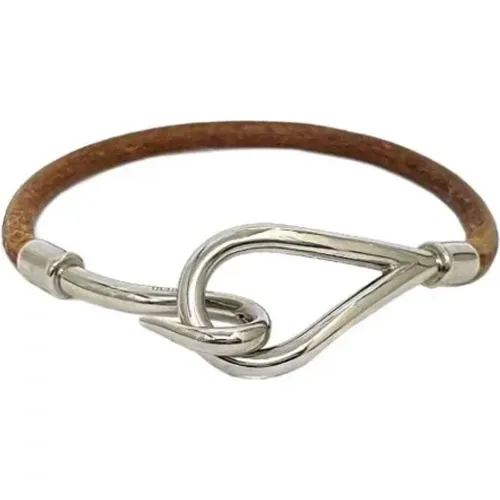 Pre-owned Leather bracelets , female, Sizes: ONE SIZE - Hermès Vintage - Modalova