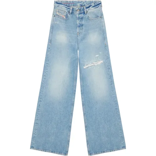 Vintage Wide Leg Jeans , Damen, Größe: W27 L32 - Diesel - Modalova