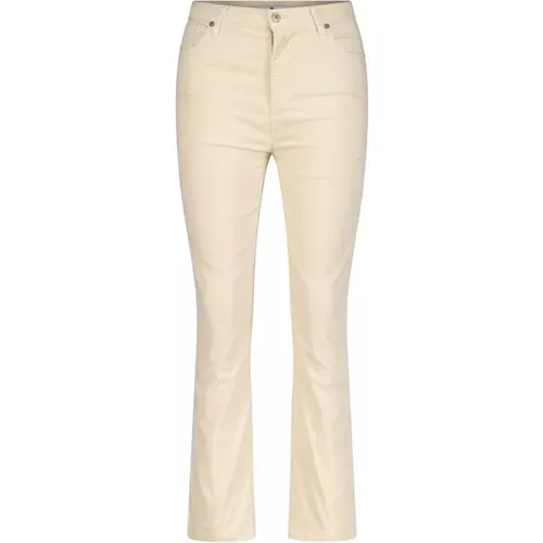 Fashionable High-Waist Slim-Fit Pants , female, Sizes: W25, W26, W27 - 7 For All Mankind - Modalova
