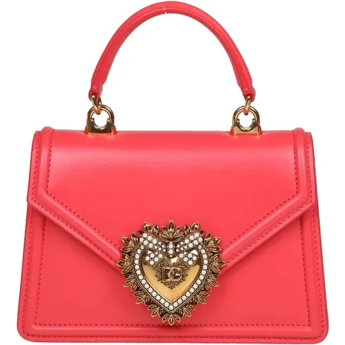 Coral Heart Handbag , female, Sizes: ONE SIZE - Dolce & Gabbana - Modalova