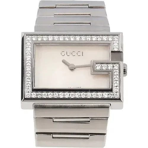 Pre-owned Stainless Steel watches , female, Sizes: ONE SIZE - Gucci Vintage - Modalova