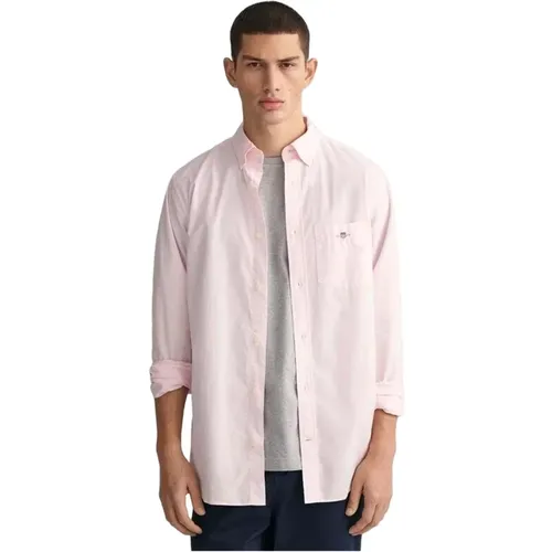 Gant, Hemd Pink, Herren, Größe: L - Gant - Modalova