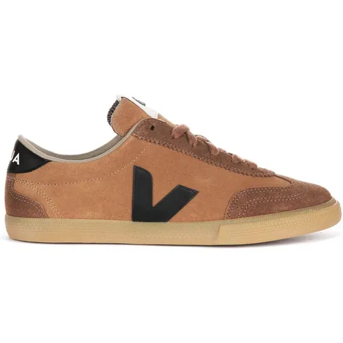 Camel Suede Women's Volleyball Shoes , female, Sizes: 6 UK, 7 UK - Veja - Modalova