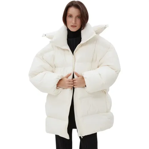 Damen Leichte Stepp-Pufferjacke mit Hohem Kragen - Estro - Modalova