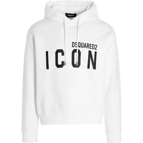 Cotton Hoodie with Icon Logo , male, Sizes: XL - Dsquared2 - Modalova