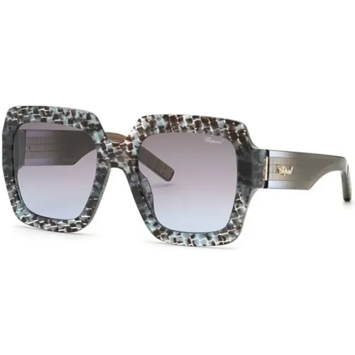 Stylish Sunglasses with Gradient Blue , female, Sizes: 55 MM - Chopard - Modalova