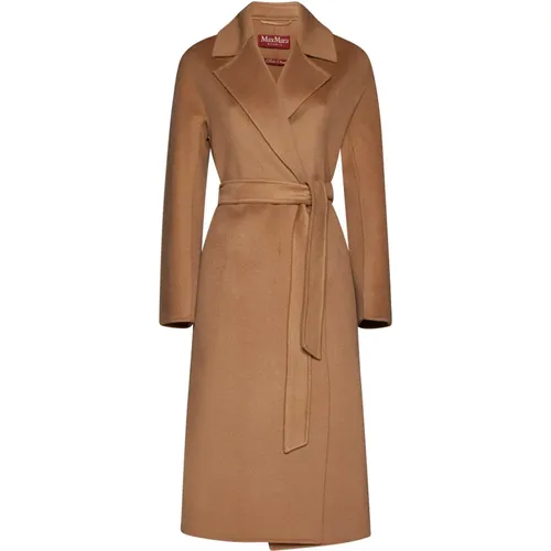 Rapido Camel Cashmere Wool Coat , female, Sizes: 4XS, 3XS - Max Mara Studio - Modalova