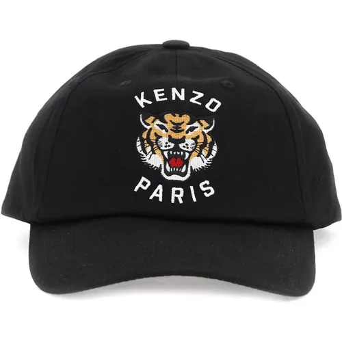 Lucky tiger baseball cap , male, Sizes: ONE SIZE - Kenzo - Modalova