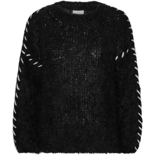 Mohair Stitch Sweater Catia , female, Sizes: S/M, M/L - American Dreams - Modalova