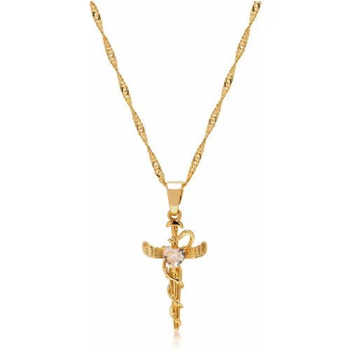 Mens Caduceus Necklace Nialaya - Nialaya - Modalova