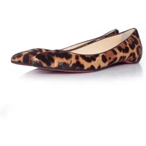 Pre-owned Fabric flats , female, Sizes: 6 UK - Christian Louboutin Pre-owned - Modalova