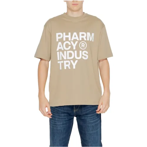 Beiger Bedrucktes T-Shirt für Männer - Pharmacy Industry - Modalova