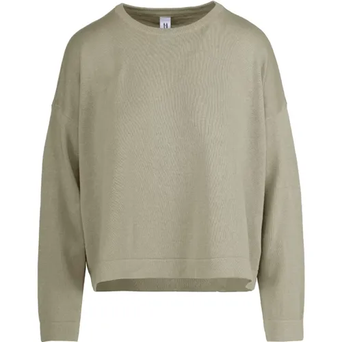 Lässiger Pullover mit langen Ärmeln , Damen, Größe: M - BomBoogie - Modalova