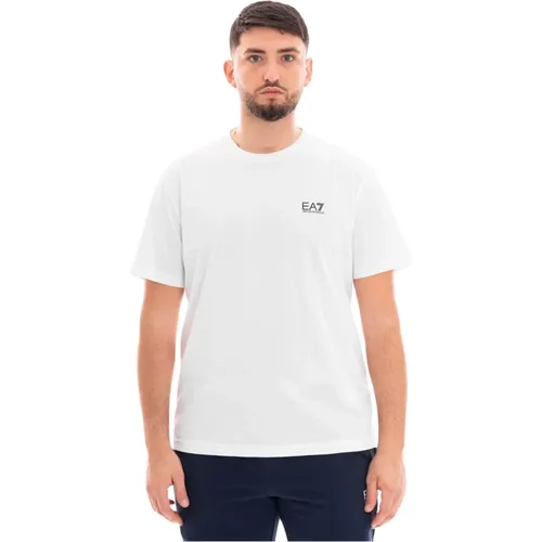 Herren Casual T-Shirt , Herren, Größe: L - Emporio Armani EA7 - Modalova