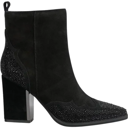 Glitter design ankle boot , female, Sizes: 2 UK, 9 UK, 4 UK, 5 UK - Alma en Pena - Modalova