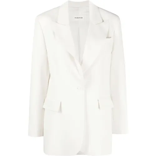 Cream Jacket - Monopetto Style , female, Sizes: XS, S, M, L - P.a.r.o.s.h. - Modalova