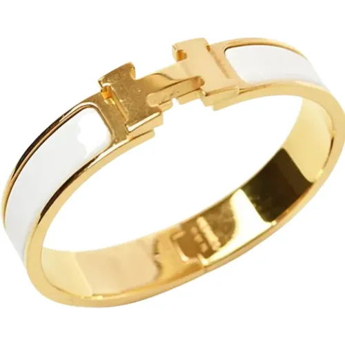 Pre-owned gold metal Hermès bracelet , female, Sizes: ONE SIZE - Hermès Vintage - Modalova
