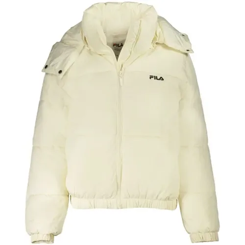 Beiger Polyester Jacke & Mantel , Damen, Größe: M - Fila - Modalova