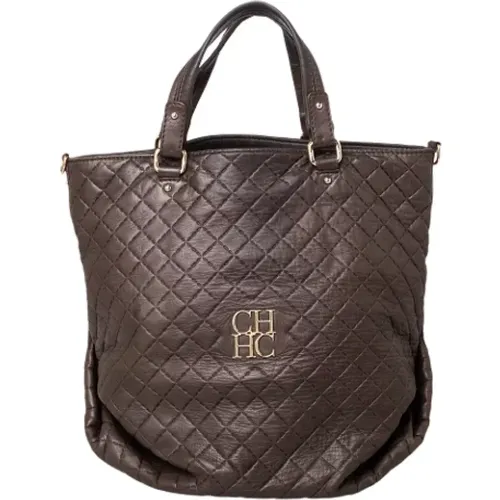 Pre-owned Leder totes , Damen, Größe: ONE Size - Carolina Herrera Pre-owned - Modalova