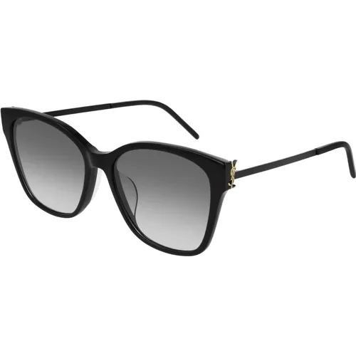 Grey Sunglasses SL M48S/K , female, Sizes: 56 MM - Saint Laurent - Modalova