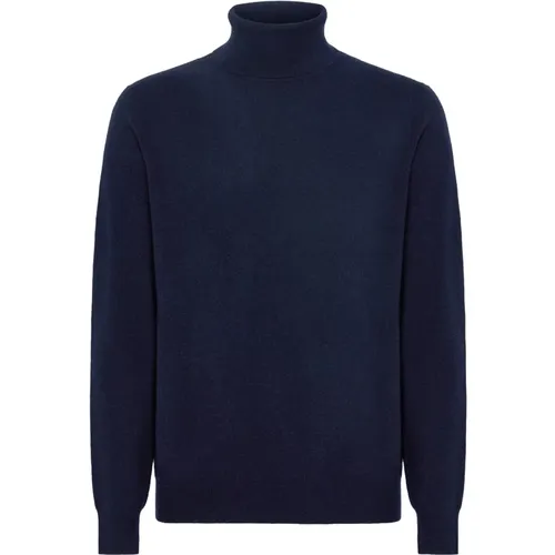 Polo Hals Pullover Aus Kaschmir , Herren, Größe: M - Boggi Milano - Modalova