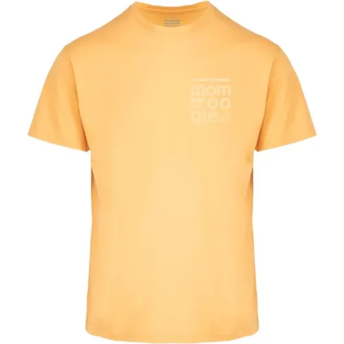 Short-sleeved T-shirt with Round Neckline and Logo Print , male, Sizes: 2XL, M, XL, S, 3XL, L - BomBoogie - Modalova