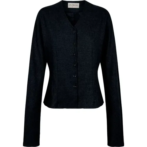 Lanna, virgin wool and cashmere jacket , female, Sizes: XL, S, 2XL - Cortana - Modalova
