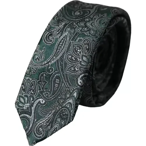 Floral Silk Adjustable Men's Tie , male, Sizes: ONE SIZE - Dolce & Gabbana - Modalova