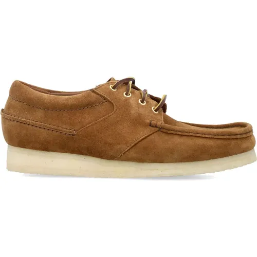 Laced Schuhe , Herren, Größe: 41 1/2 EU - Clarks - Modalova