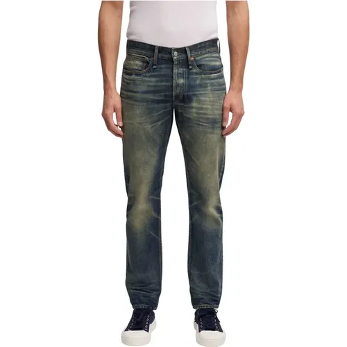 Klassische Straight Fit Jeans , Herren, Größe: W32 L32 - Denham - Modalova