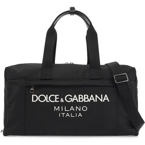 Nylon Travel Duffle Bag , male, Sizes: ONE SIZE - Dolce & Gabbana - Modalova