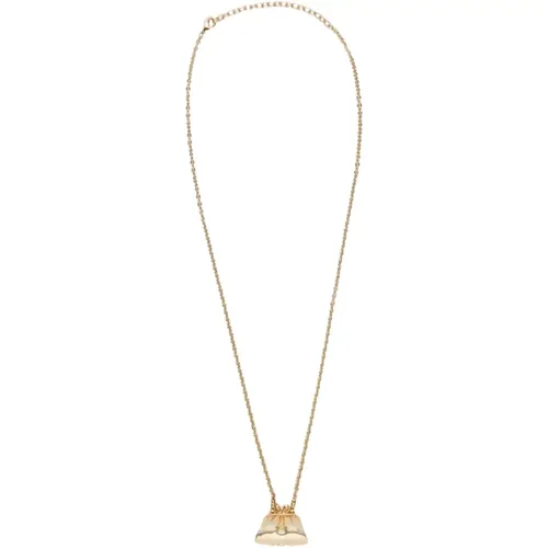 Metal Necklace with Bag Pendant , female, Sizes: ONE SIZE - Max Mara Weekend - Modalova