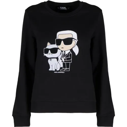 Ikonik 2.0 Couple Sweatshirt , female, Sizes: M, XS - Karl Lagerfeld - Modalova