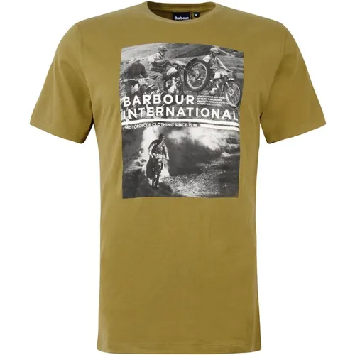 Retro Style Race T-Shirt , Herren, Größe: XL - Barbour - Modalova