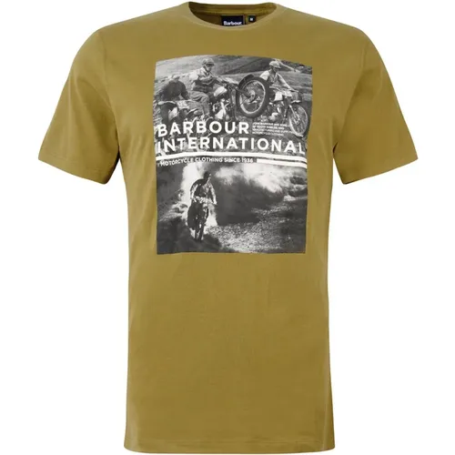 Retro Style Race T-Shirt , male, Sizes: M, L, XL - Barbour - Modalova
