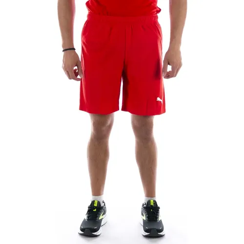 Teamrise Shorts Rot , Herren, Größe: M - Puma - Modalova
