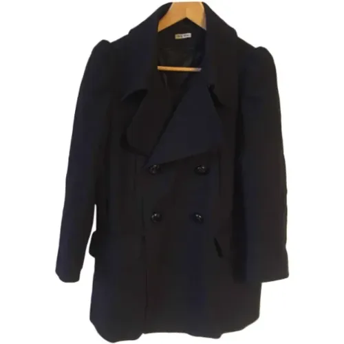 Pre-owned Wool outerwear , female, Sizes: XS - Miu Miu Pre-owned - Modalova